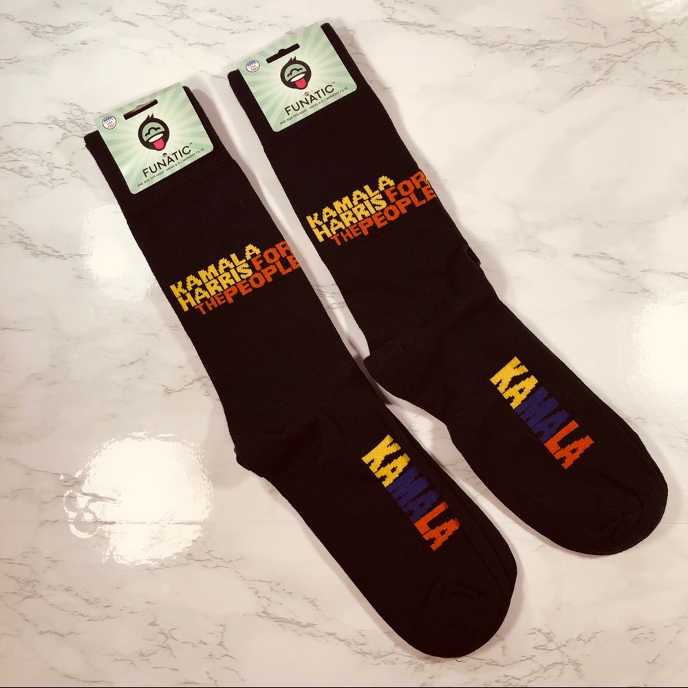 Kamala Harris Novelty Sock Unisex VP New With Tags California Democrat Liberal
